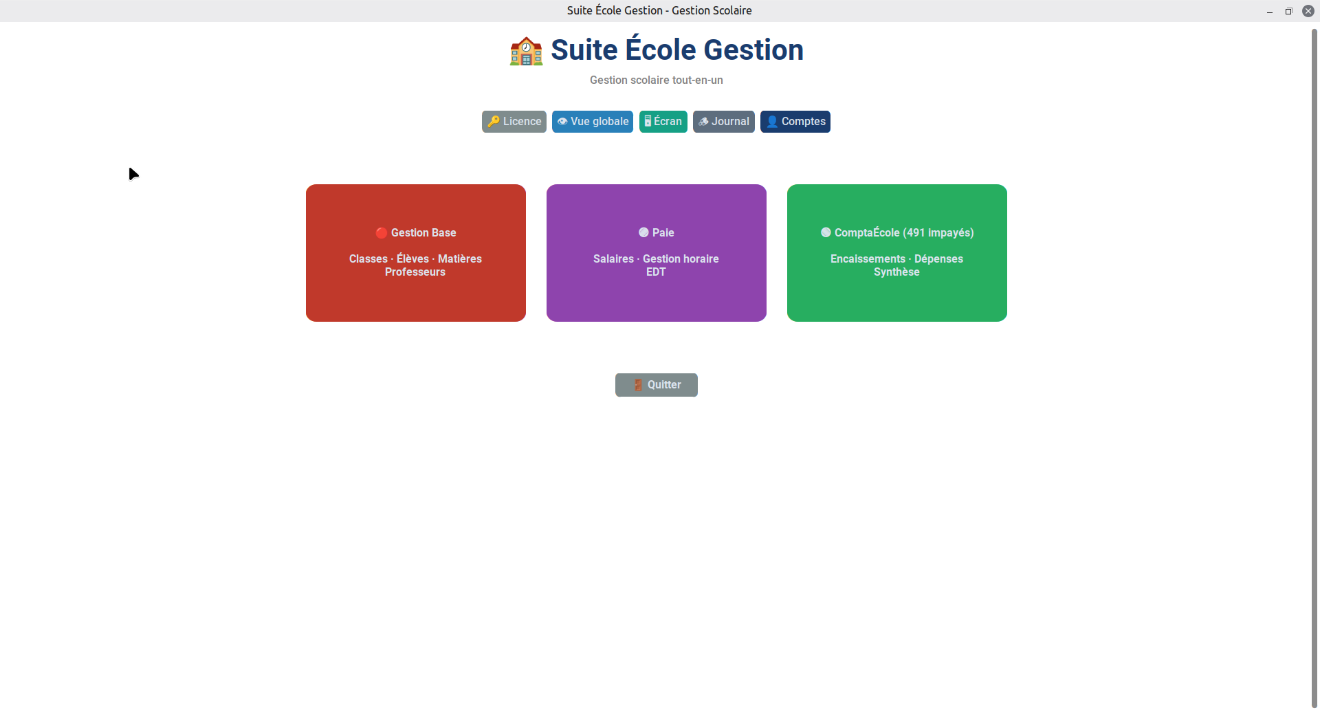 Aperçu Pack GESTION